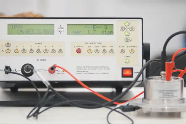 Titanium anode electrical performance test