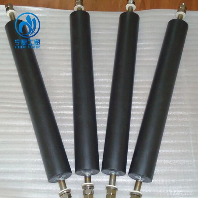 Swirl point dissolving titanium anode rod
