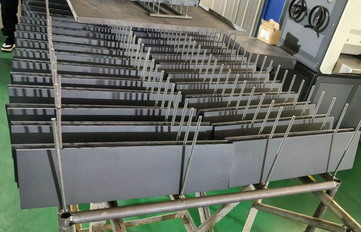 Titanium anode manufacturing
