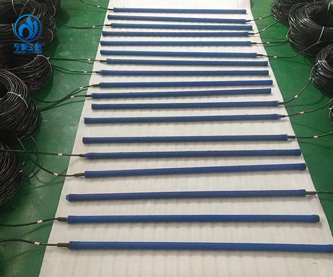Titanium anode manufacturing